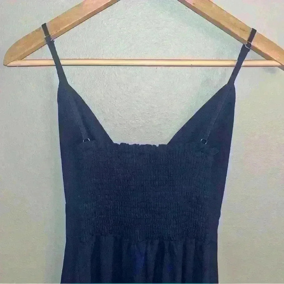 Women’s Yidarton Dress Size S Navy Blue Tie Front Cutout - Picture 5 of 10